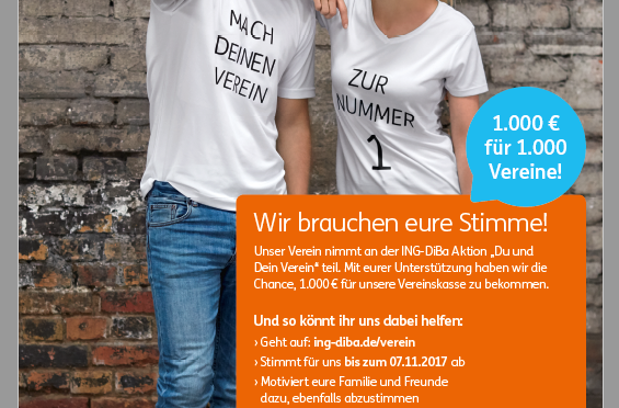 Wir können 1000€ gewinnen. Stimmt für uns